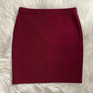 Size S pencil skirt maroon/ burgundy color